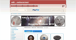 Desktop Screenshot of mb-coincorner.com